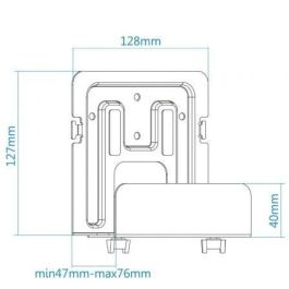 TooQ TQMPM4776 Soporte Universal de Pared para Router, MiniPC, Reproductores Multimedia, Consolas. Ajustable 47-76mm, soporta 5kg, Negro. TooQ TQMPM4776 Soporte Universal de Pared para Router, MiniPC, Reproductores Multimedia, Consolas. Ajustable 47-76mm, soporta 5kg, Negro.
