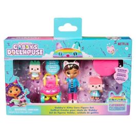 Spin Master 6069425 Pack Figuras Gabby y Bebé Caja, Cochecito Donut Bebé Benny, La Casa de Gabby Kitty Care +3 años