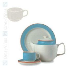 STEELITE Taza de desayuno de la coleccion Rio Azul, vajilla apilable, apta microondas y lavavajillas (Set de 36) Precio: 17.3393. SKU: B1F2HPXKDK