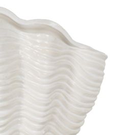 Centro Mesa Crema Cerámica Decoración 49 X 21,50 X 29 cm