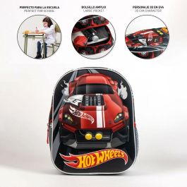 Mochila infantil 3D hot wheels 25.0 x 31.0 x 10.0 cm Mochila infantil 3D hot wheels 25.0 x 31.0 x 10.0 cm