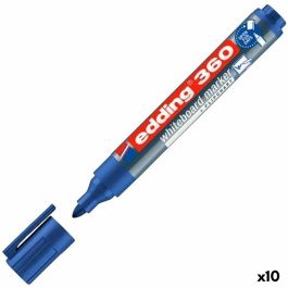 Rotulador para Pizarra Edding 360 Recargable Azul (10 Unidades) Precio: 19.49999942. SKU: S8421292