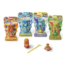 Magic Box Superthings Battle Spinners de Plástico | Pack 1 Spinner y 1 Superthing Exclusivo | Modelos Surtidos | Edad 4-9 Años