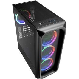 Sharkoon TK5M RGB Midi-Tower para PC Gaming - Caja ATX Micro-ATX Mini-ITX Negro con Iluminación LED Multi