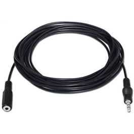 Nanocable 10.24.0201 Cable Estéreo Jack 3.5 Macho - Hembra 1.5m Negro
