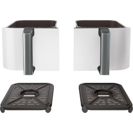 Ninja AF400EU Foodi MAX Freidora de Aire Caliente Dual Zone 9.5L con Horno, Asador y Deshidratador Blanca