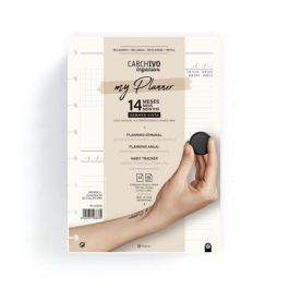 Carchivo Recambio my Planner A5 Perpetuo 14 Meses 144 Páginas Organizador Semanal Anual FSC Precio: 7.99000026. SKU: B16GAMB42N