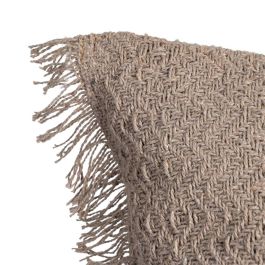 Cojín Marrón Algodón-Poliéster 60 X 60 cm