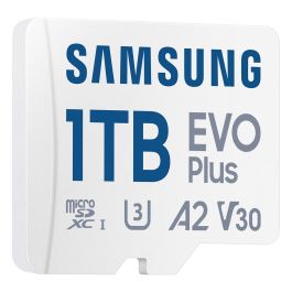 Samsung Tarjeta Memoria Micro SD EVO Plus 1TB microSDXC Clase 10 UHS-I U3 Velocidad 160MB/s con Adaptador SD