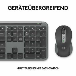 Logitech MK950 Signature Slim Combo Teclado y Ratón Inalámbricos, Multi-dispositivo, Scroll Rápido, Diseño Fino