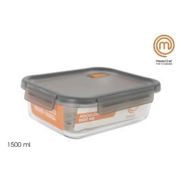 Masterchef Fiambrera Hermética Rectangular 1500 ml - 22,5 cm largo x 17 cm ancho x 7,5 cm alto (6 Unidades) Precio: 29.6899999. SKU: B1HV3C9GXX