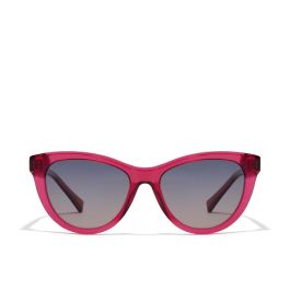 Hawkers Gafas de Sol NOLITA ECO #cherry gradient, Gafas Cat-eye de Acetato Rojo Cereza Transparente, Lentes Degradadas Gris a Rosa UV400, 1 Unidad