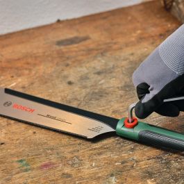 Bosch BOS4053423301762 Sierra Japonesa Dozuki 270mm, Cortes Precisos Madera Plástico, Hoja Acero SK5 Flexible, Mango Softgrip