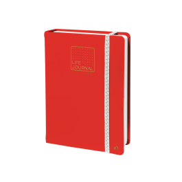 Quo vadis Libreta Life Journal Infinite Dots Punteado 15x21 cm 224 Hojas Tapa Similpiel Rojo