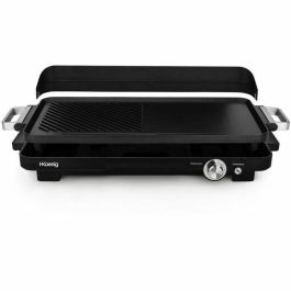 Hkoenig GRX330 Plancha Plana Doble Zona 50x25cm 1800W Antiadherente Turbo Termostato
