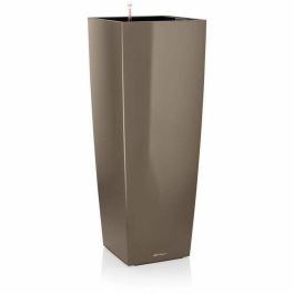 Lechuza LEC4008789182340 Jardinera Cubico Alto 40 Todo en Uno Brilliant Taupe