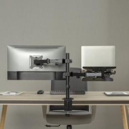 Ewent EW1519 Soporte de Escritorio Ergonómico para Monitor hasta 32" y Portátil 15.6" VESA 75x75 100x100 Negro