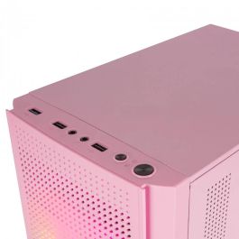 Mars Gaming Caja Ordenador MC300 Rosa Compacta Micro-ATX/Mini-ITX Cristal Templado FRGB