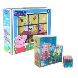 Rompecabezas peppa pig 9 cubos. 20x20x5 cm Rompecabezas peppa pig 9 cubos. 20x20x5 cm