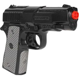Pistola policía metal 8 tiros color negra Pistola policía metal 8 tiros color negra