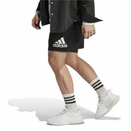 Pantalón Corto Deportivo Adidas Essentials Logo Negro