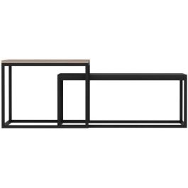 LEKA EMO1700868063283 Mesa de centro Rectangular Antracita - 72 x 45 x 37 cm