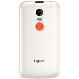 Gigaset GL595 Dual SIM, Teléfono Móvil Concha para Mayores, 2.8", 0.3 MP, IP44, Blanco