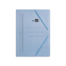 Liderpapel Carpeta Sencilla Folio Cartón Pintado Azul