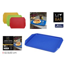 Bandeja de plástico para servir con asas 42.5x30 cm - My Bar por Inde (16 Unidades) Precio: 44.5000006. SKU: B1ANPDCA5L