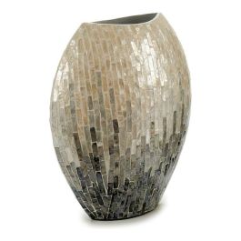 Jarrón Ancho Nácar Gris Degradado 32 cm - Giftdecor Jarrón Ancho Nácar Gris Degradado 32 cm - Giftdecor