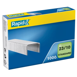 Rapid Grapas Estándar 23-10 Galvanizadas para Gruesos Caja de 1000 Unidades Precio: 1.88999943. SKU: B1KAZJWL8X