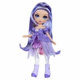 Rainbow High Muñeca Violet Morada 22 cm con Slime Transparente y Distintos Tipos de Brillo - Edad Mínima 4 Años