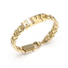 Pulsera Hombre Guess JUXB03205JWYGBKS Metal Dorado Precio: 93.49999967. SKU: B14AYDFE44