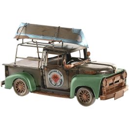 DKD Home Decor Camioneta Vintage de Metal Plateado y Verde 13 x 16 x 30 cm Hecho a Mano Decoración Precio: 20.99154464. SKU: B159RS7Q77