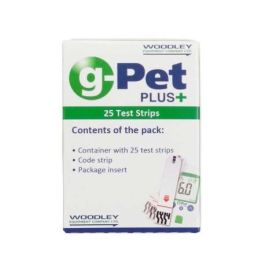 G-Pet Plus Tiras de Glucosa para Glucometro Veterinario, 25 Unidades Precio: 33.4999995. SKU: B1DAQQSMNG