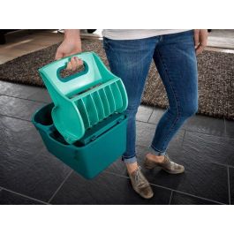 LEIFHEIT PROFI COMPACT Prensa Centrifugadora Exprimidor de Cubo 8 L para Limpieza Sin Esfuerzo y Centrifugado Perfecto LEIFHEIT PROFI COMPACT Prensa Centrifugadora Exprimidor de Cubo 8 L para Limpieza Sin Esfuerzo y Centrifugado Perfecto