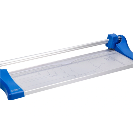 Q-connect Cizalla Metálica de Rodillo de 32 cm con Base de Aluminio para Cortes Precisos