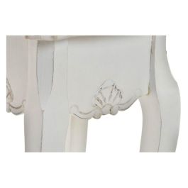 Mesita Auxiliar Tradicional DKD Home Decor Blanco Natural 35 x 80 x 35 cm Set de 2 Mesita Auxiliar Tradicional DKD Home Decor Blanco Natural 35 x 80 x 35 cm Set de 2