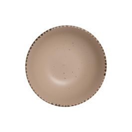 DKD Home Decor Plato de Gres Marrón 18.3 x 6 x 18.3 cm Apto Microondas Lavavajillas (6 Unidades)