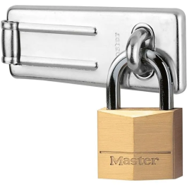 Master Lock Paquete Candado Hasp y Cerrojo Cuerpo Acero Endurecido 8.9 cm + Candado Latón 40 mm Precio: 25.4999998. SKU: B1CBHAQ3QN