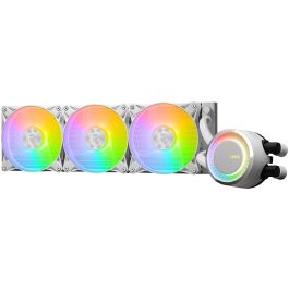 MSI MAG CORELIQUID E360 WHITE - Sistema de Refrigeración Líquida para CPU, Radiador 360mm, Compatible Intel/AMD, ARGB, 3 Ventiladores, 20dBA - 306-7ZW6E27-C24
