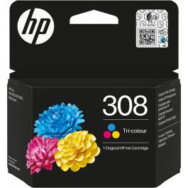 HP Cartucho de Tinta Original 308 Tricolor, Rendimiento Estándar 120 Páginas Cian/Magenta/Amarillo para Envy 6110e/6520e Precio: 34.50000037. SKU: B19YXMATQZ