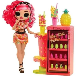 L.O.L. Surprise! OMG Sweet Nails Barra de Uñas Muñeca de Moda Pinky Pops Fruit Shop Tema de Frutas para Niñas de 4 Años en Adelante