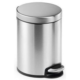 Durable Papelera con Pedal Redonda Inoxidable 5 Litros, Antihuellas, Tapa Silenciosa, 260x290 mm Precio: 20.50000029. SKU: B1AJPYLYG9