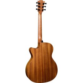 Lag H2 10 A/E Guitarra Acústica Hyvibe Auditorium Cutaway Electroacústica Cedro Rojo Macizo & Caoba Khaya