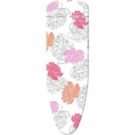 Leifheit 71601 Funda tabla planchar Cotton Comfort S/M, acolchado 4mm, hasta 125x40cm, cordón elástico, Easy Fit, Oeko-Tex