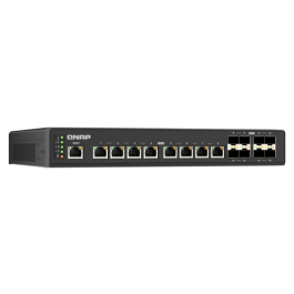 QNAP QSW-IM3216-8S8T Switch Gestionado 10G Ethernet 16 Puertos (8xRJ-45, 8xSFP+) Negro QNAP QSW-IM3216-8S8T Switch Gestionado 10G Ethernet 16 Puertos (8xRJ-45, 8xSFP+) Negro