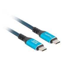 Lanberg CA-CMCM-45CU-0020-BK Cable USB USB 3.2 Gen 2 (3.1 Gen 2) 2 m USB C Negro, Azul