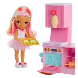 Set de juego rainbow high little dessert. tienda de dulces con kit de pasteleria con una muñeca exclusiva 20,3x29,20x13,46 cm Set de juego rainbow high little dessert. tienda de dulces con kit de pasteleria con una muñeca exclusiva 20,3x29,20x13,46 cm