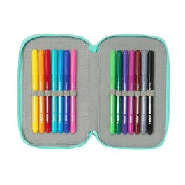 Plumier Triple Na!Na!Na! Surprise Bunny Rosa Turquesa 12,5 x 19,5 x 5,5 cm 37 Piezas